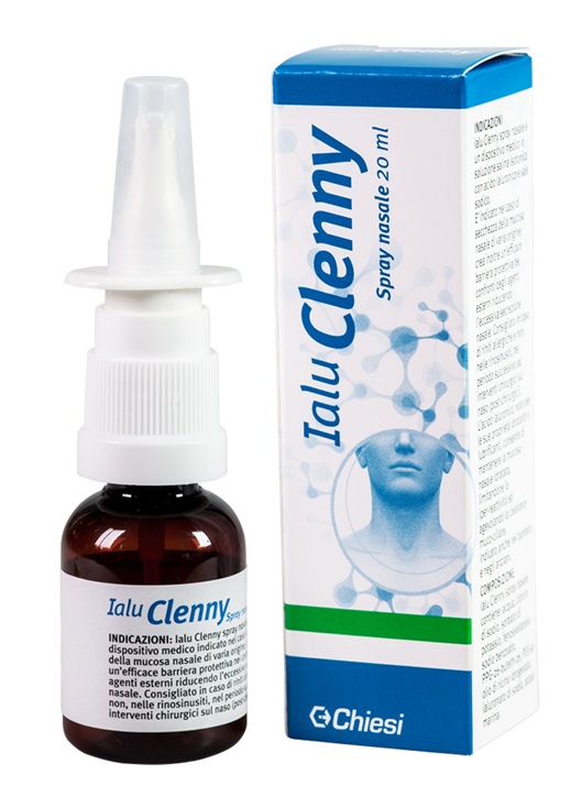 IALU CLENNY SPRAY NASALE SOLUZIONE SALINA ISOTONICA CON ACIDO IALURONICO E SALE SODICO 20 ML - Farma Nice