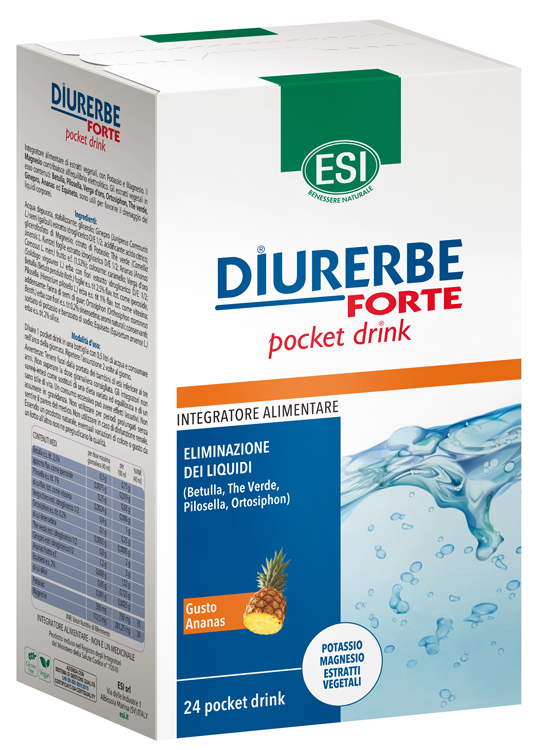 ESI DIURERBE FORTE POCKET DRINK ANANAS 24 X 20 ML - Farma Nice