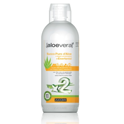 ALOEVERA2 SUCCO PURO D'ALOE DOPPIA CONCENTRAZIONE + ENERTONICI 1 LITRO - Farma Nice