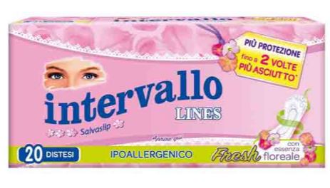 LINES INTERVALLO PROTEGGISLIP FRESH DISTESO 20 PEZZI - Farma Nice