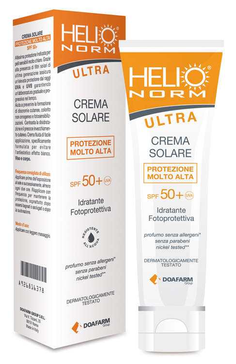 HELIONORM ULTRA CREMA SOLARE SPF 50+ 100 ML - Farma Nice