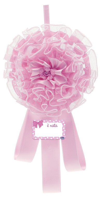 CHICCO ANNUNCIO NASCITA FIOCCO ROSA - Farma Nice