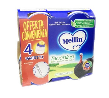 MELLIN OMOGENEIZZATO TACCHINO 4X80 G - Farma Nice