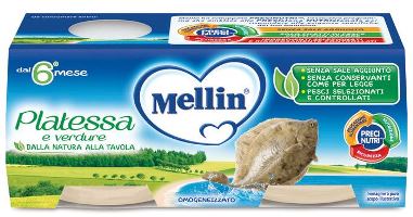 MELLIN OMOGENEIZZATO PLATESSA 2X80 G - Farma Nice