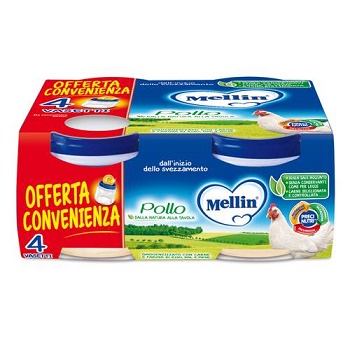 MELLIN OMOGENEIZZATO POLLO 4X80 G - Farma Nice
