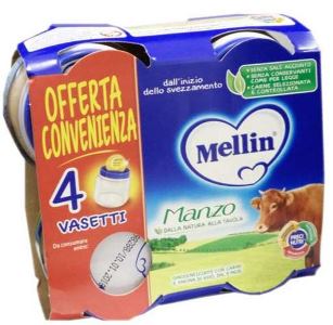 MELLIN OMOGENEIZZATO MANZO 4X80 G - Farma Nice
