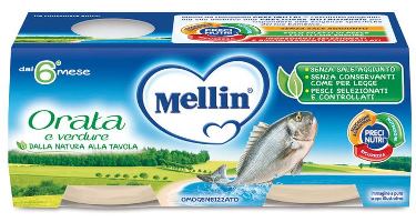 MELLIN OMOGENEIZZATO ORATA 2X80 G - Farma Nice