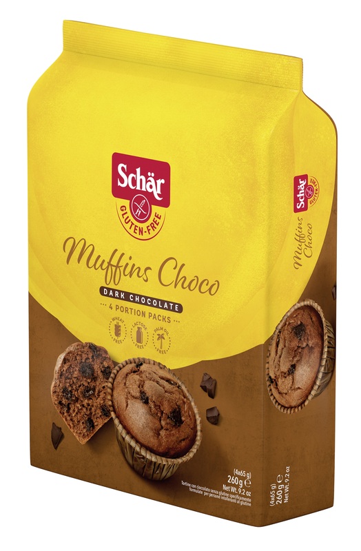 SCHAR MUFFINS CHOCO TORTINE CON CIOCCOLATO FONDENTE 4 PORZIOI DA 65 G - Farma Nice