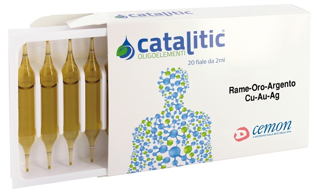 CATALITIC OLIGOELEMENTI RAME ORO ARGENTO CU-AU-AG 20 AMPOLLE - Farma Nice