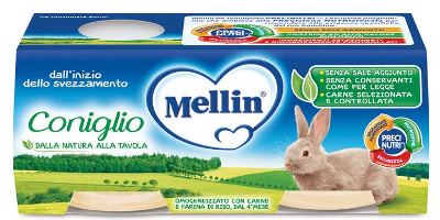 MELLIN OMOGENEIZZATO CONIGLIO 2 X 80 G - Farma Nice