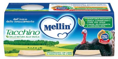 MELLIN OMOGENEIZZATO TACCHINO 2 X 80 G - Farma Nice