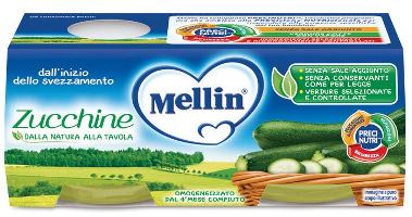 MELLIN OMOGENEIZZATO ZUCCHINE 2 X 80 G - Farma Nice