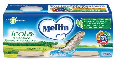 MELLIN OMOGENEIZZATO TROTA 2 X 80 G - Farma Nice