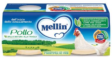MELLIN OMOGENEIZZATO POLLO 2 X 80 G - Farma Nice