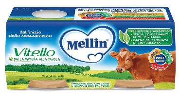 MELLIN OMOGENEIZZATO VITELLO 2 X 80 G - Farma Nice