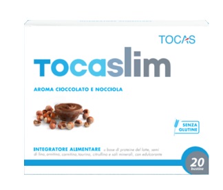 TOCASLIM CREMA DI CIOCCOLATO E NOCCIOLA 20 BUSTE DA 18 G - Farma Nice