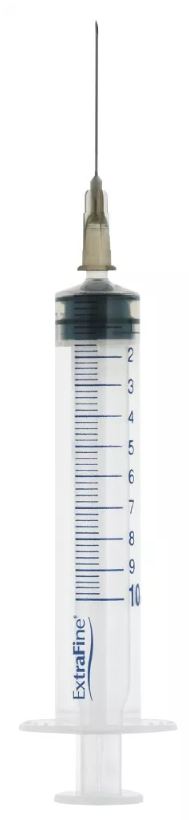 SIRINGA EXTRAFINE IPODERMICA 10 ML AGO 12 GAUGE 22 - Farma Nice