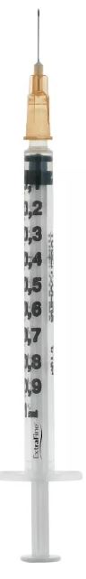 SIRINGA PER INSULINA EXTRAFINE TUB 1ML 100 UI AGO REMOVIBILE 26 GAUGE 0,45X12 MM 1 PEZZO - Farma Nice