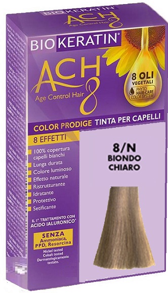 BIOKERATIN ACH8 COLOR PRODIGE 8/N BIONDO CHIARO - Farma Nice
