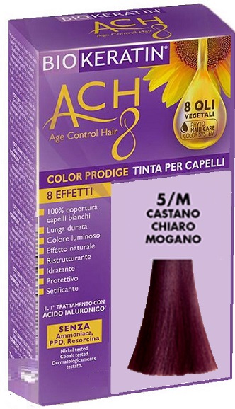 BIOKERATIN ACH8 COLOR PRODIGE 5/M CASTANO CHIARO MOGANO - Farma Nice