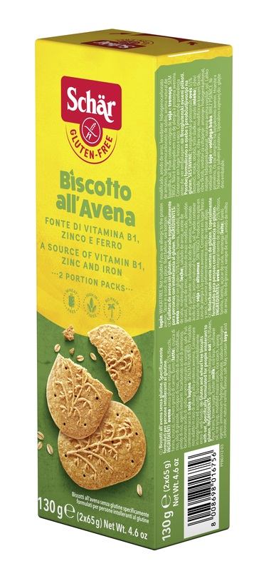 SCHAR BISCOTTI ALL'AVENA 2 BUSTE DA 65 G - Farma Nice