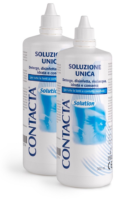 SOLUZIONE PER LENTI A CONTATTO CONTACTA 2 PEZZI 360 ML - Farma Nice