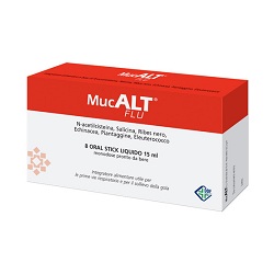 MUCALT FLU 8 ORAL STICK MONODOSE - Farma Nice