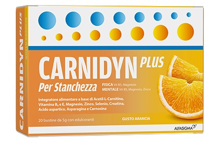 CARNIDYN PLUS 20 BUSTINE DA 5 G GUSTO ARANCIA - Farma Nice