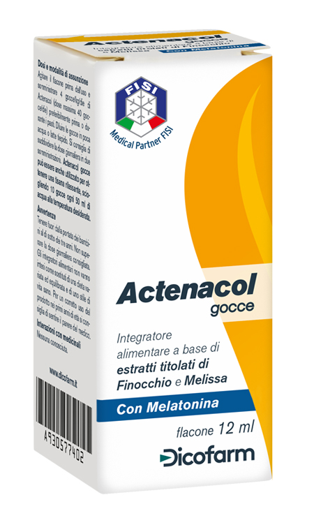 ACTENACOL GOCCE 12 ML CON MELATONINA - Farma Nice