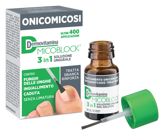 DERMOVITAMINA MICOBLOCK 3 IN 1 ONICOMICOSI SOLUZIONE UNGUEALE 7 ML - Farma Nice