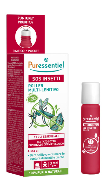 PURESSENTIEL SOS INSETTI ROLLER 11 OLI ESSENZIALI 5 ML - Farma Nice