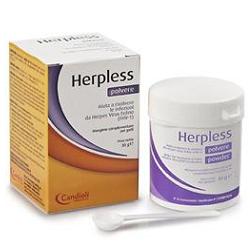 HERPLESS POLVERE BARATTOLO 30 G CON MISURINO - Farma Nice
