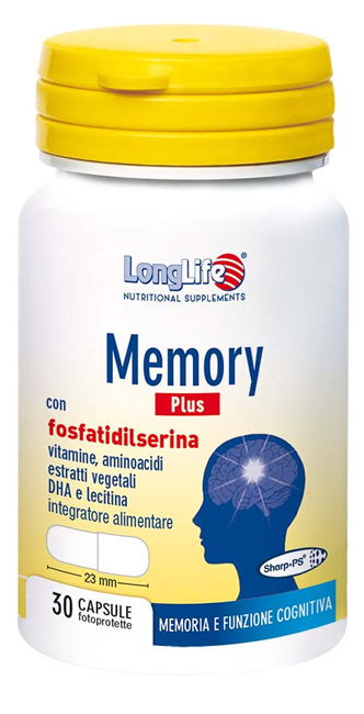 LONGLIFE MEMORY PLUS 30 CAPSULE FOTOPROTETTE - Farma Nice