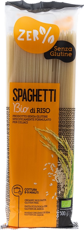 ZERO% GLUTINE PASTA RISO SPAGHETTI SENZA GLUTINE BIO 500 G - Farma Nice