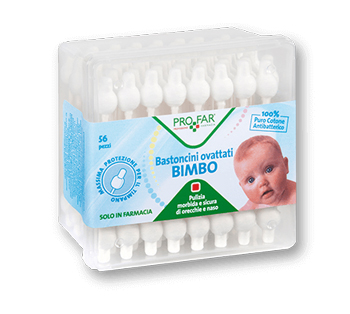 PROFAR BASTONCINI OVATTATI BAMBINI 56 PEZZI - Farma Nice