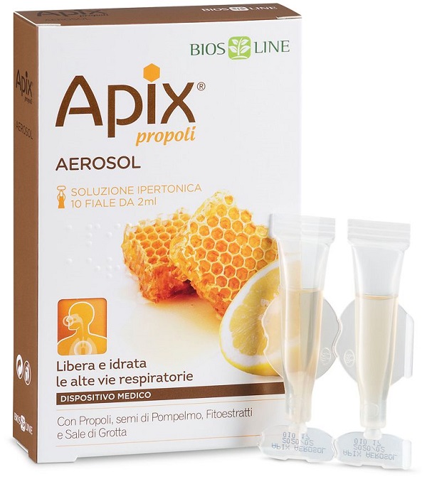 APIX PROPOLI AEROSOL 10 FIALE MONODOSE X 2 ML - Farma Nice