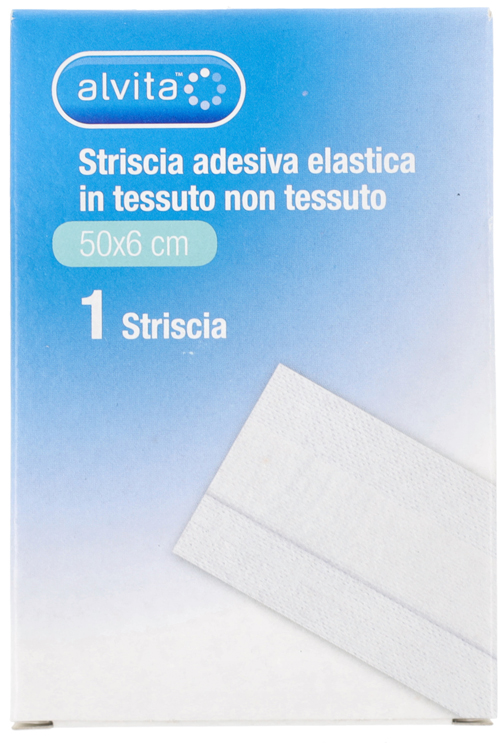 STRISCIA AUTOADESIVA ELASTICA ALVITA TNT 50X6CM - Farma Nice