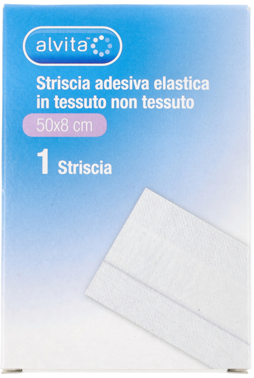 GARZA ALVITA IN TESSUTO NON TESSUTO ESTENSIBILE BIANCO 50X8CM - Farma Nice
