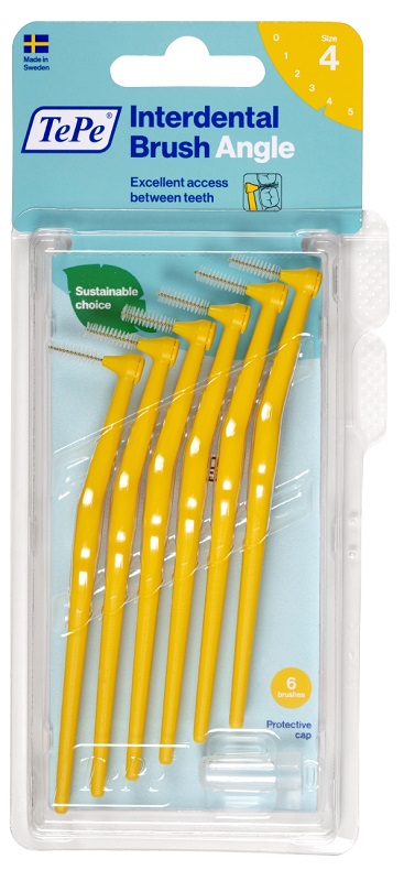 TEPE ANGLE SCOVOLINO GIALLO 0,7MM 6 PEZZI - Farma Nice