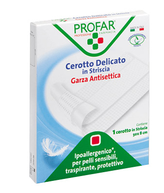 CEROTTO TESSUTO NON TESSUTO DELICATO 1 STRISCIA 50X8 CM PROFAR - Farma Nice
