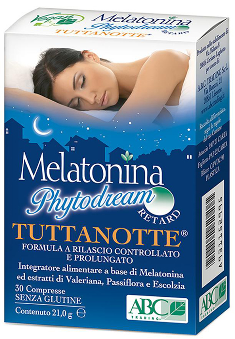 MELATONINA PHYTODREAM TUTTANOTTE RETARD 30 COMPRESSE - Farma Nice