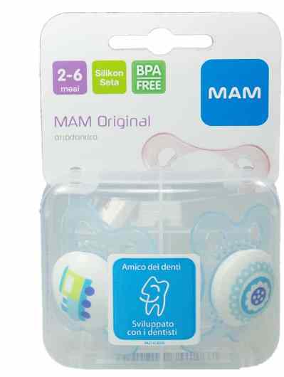 MAM ORIGINAL SUCCHIETTO 2-6 MESI SILICONE CONFEZIONE SINGOLA - Farma Nice