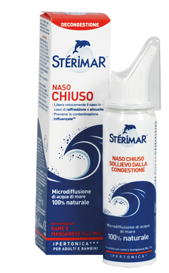 STERIMAR IPERTONICO NASO CHIUSO RAME E MANGANESE SPRAY 50 ML - Farma Nice