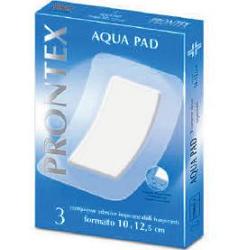 GARZA COMPRESSA PRONTEX AQUA PAD 10X12,5 CM 3 PEZZI - Farma Nice
