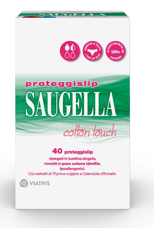 SAUGELLA ASSORBENTI COTTON TOUCH PROTEGGISLIP 40 PEZZI - Farma Nice