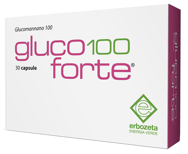 GLUCO 100 FORTE GLUCOMANNANO 100 30 CAPSULE DA 900 MG - Farma Nice