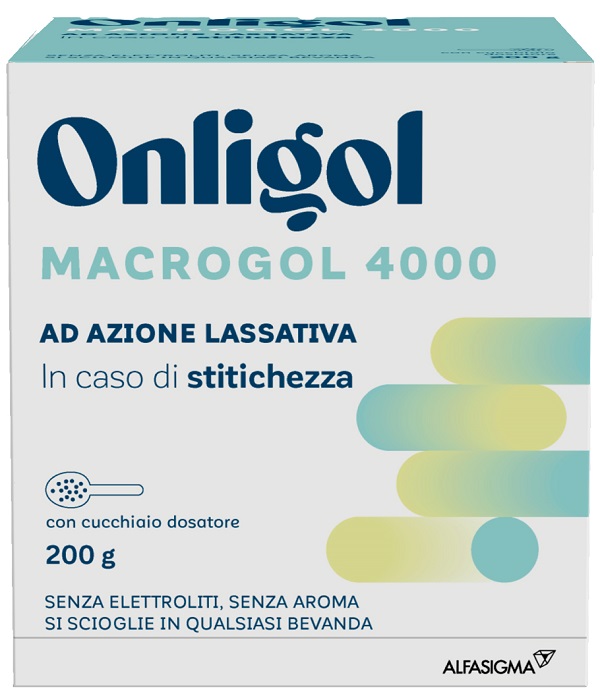 ONLIGOL MACROGOL 4000 200 G CON CUCCHIAINO DOSATORE SENZA ZUCCHERO - Farma Nice