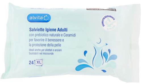 ALVITA SALVIETTE IGIENE ADULTI 24 PEZZI - Farma Nice