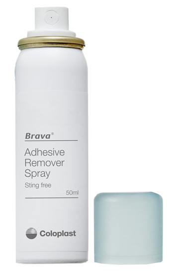 BRAVA SPRAY REMOVER PER DISTACCO DOLCE ADESIVI E DISPOSITIVI PER STOMIA 50 ML - Farma Nice