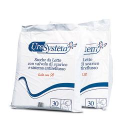 SACCA DI DRENAGGIO DA LETTO PER INCONTINENZA UROSYSTEM TUBO 130 CM CON SCARICO 30 PEZZI - Farma Nice